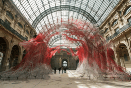 "The soul trembles" Chiharu Chiota au Grand Palais